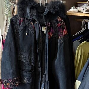 Vintage Jacket Suede Parka M